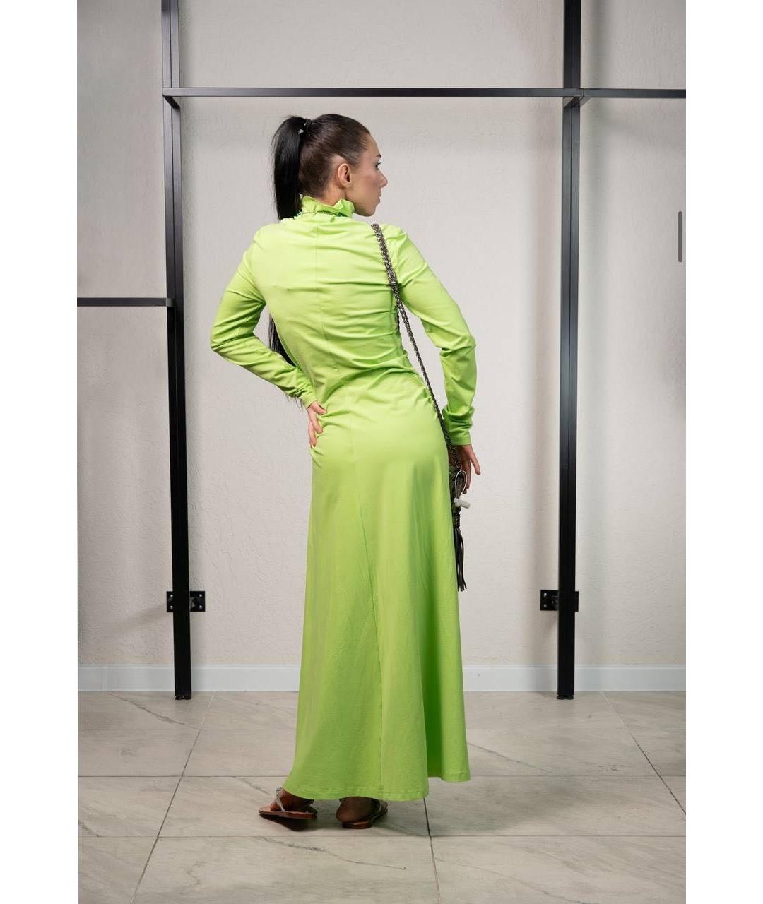 COS Салатовыое хлопковое повседневное платье, фото 6
