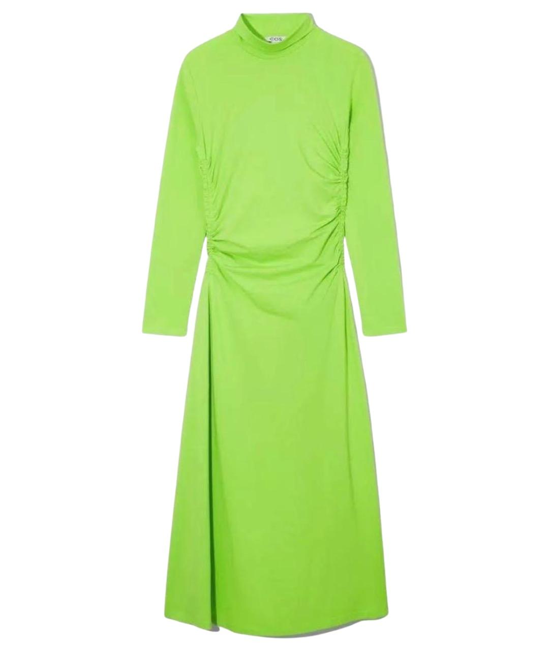 COS Салатовыое хлопковое повседневное платье, фото 1
