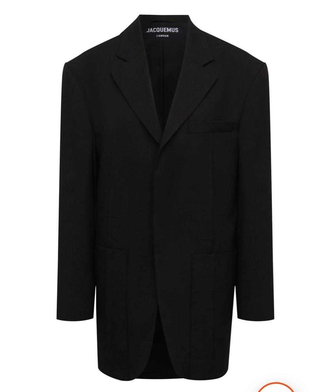 JACQUEMUS Черный льняной жакет/пиджак, фото 7