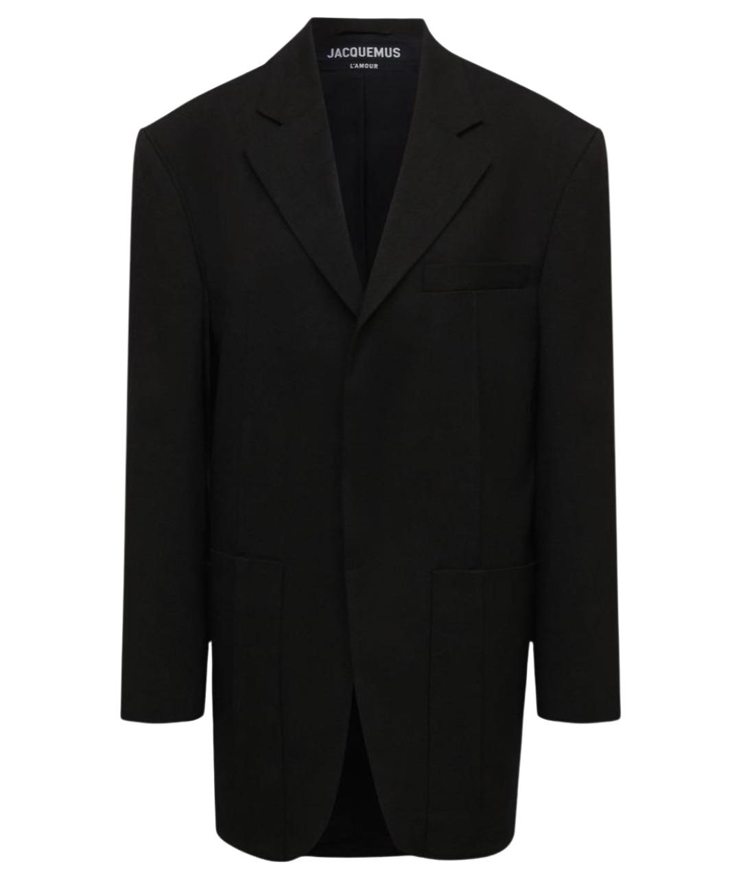 JACQUEMUS Черный льняной жакет/пиджак, фото 1