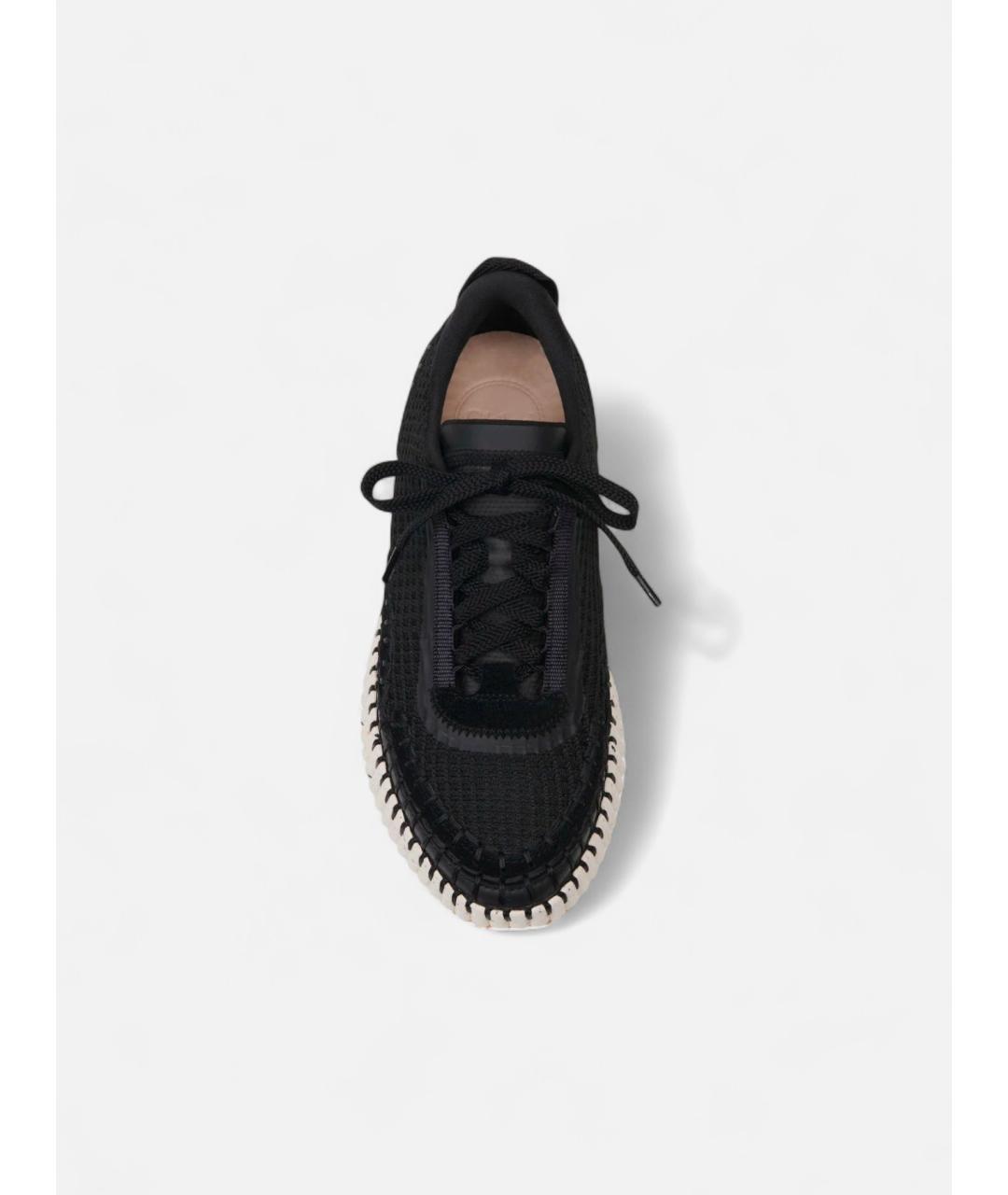CHLOE Черные синтетические кроссовки, фото 2