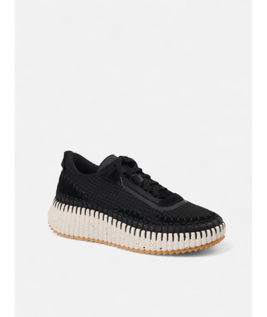 CHLOE Черные синтетические кроссовки, фото 3