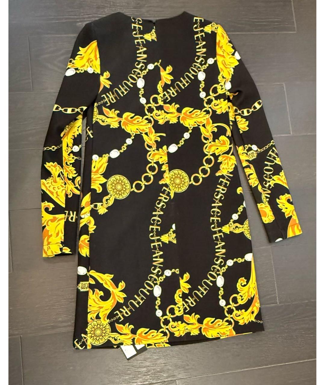 VERSACE JEANS COUTURE Черное полиэстеровое повседневное платье, фото 2