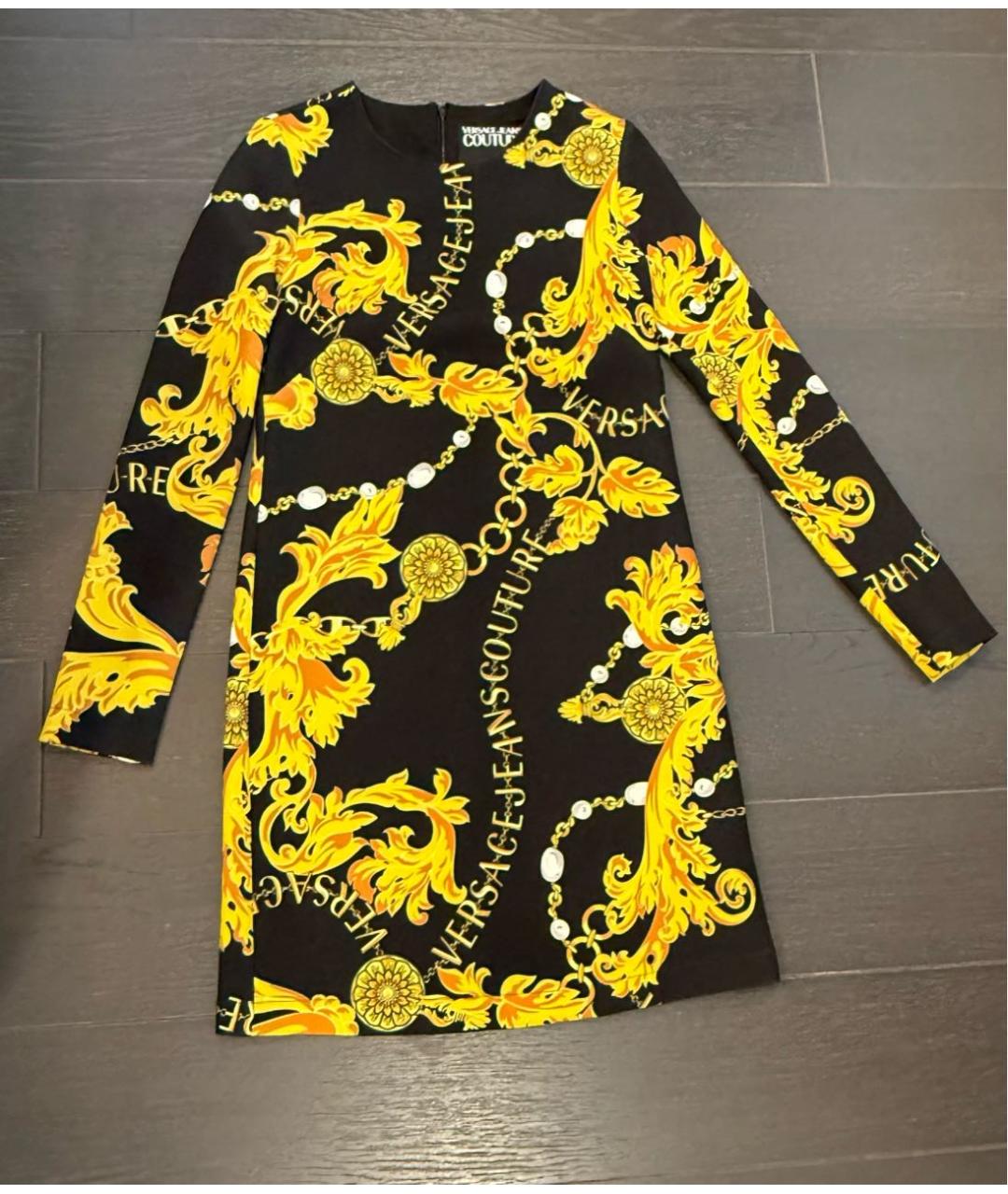 VERSACE JEANS COUTURE Черное полиэстеровое повседневное платье, фото 8