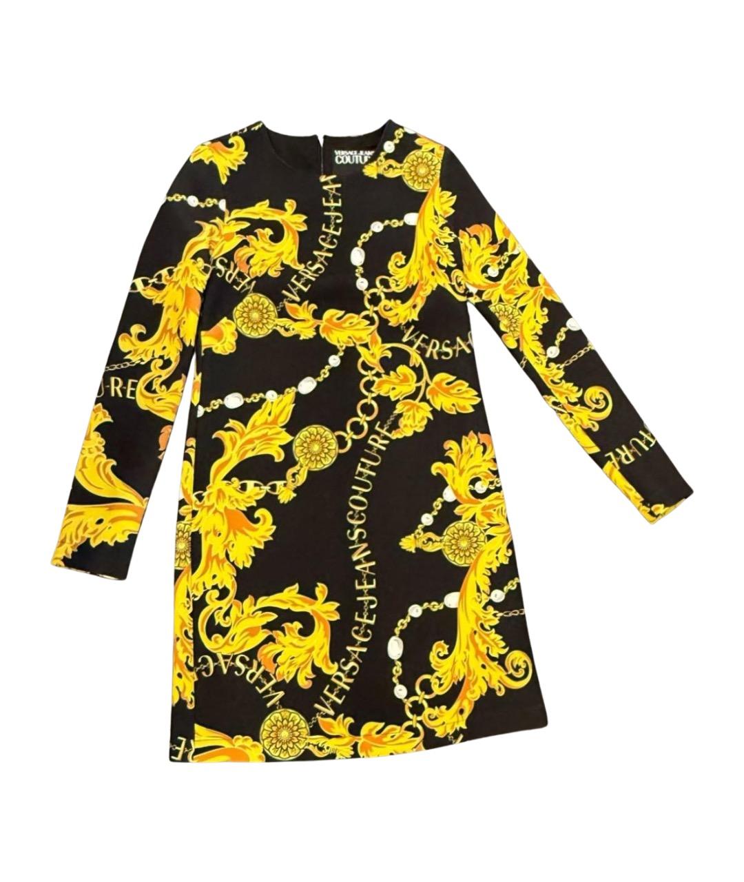 VERSACE JEANS COUTURE Черное полиэстеровое повседневное платье, фото 1