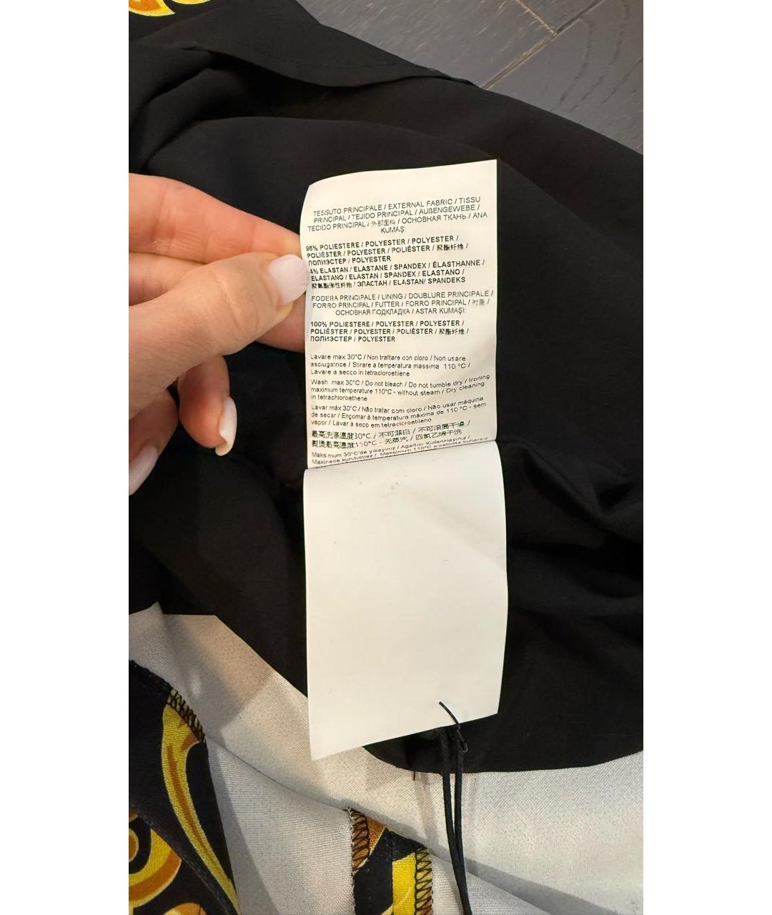 VERSACE JEANS COUTURE Черное полиэстеровое повседневное платье, фото 6