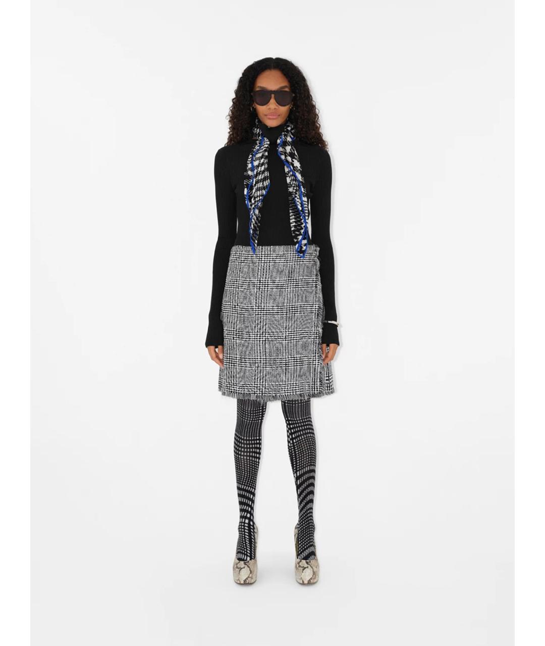 BURBERRY Черная вискозная водолазка, фото 2