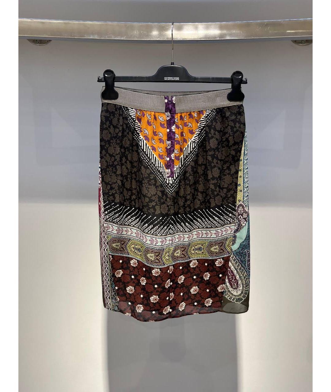 ETRO Мульти шелковая юбка миди, фото 2