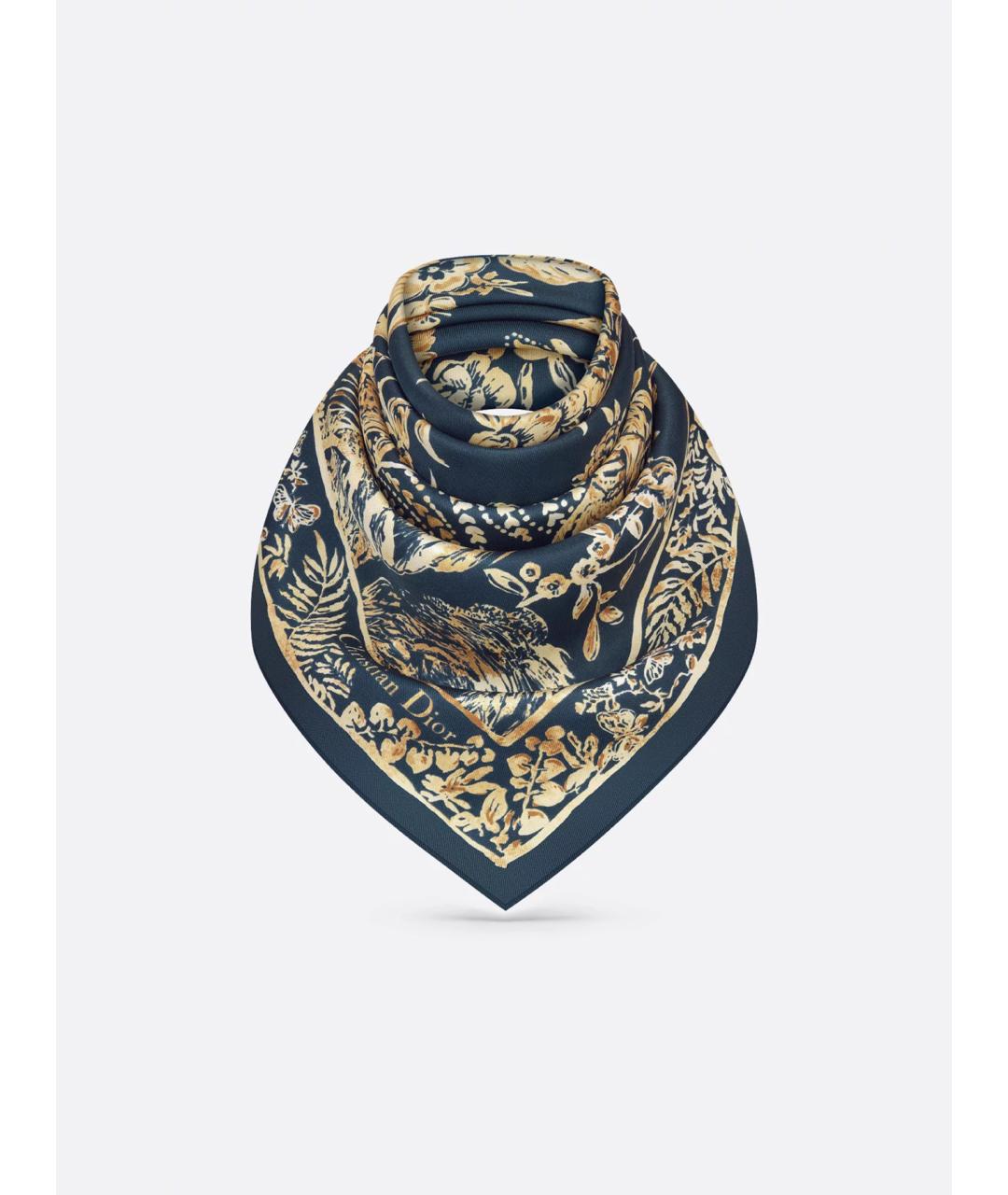 CHRISTIAN DIOR Мульти шелковый платок, фото 2