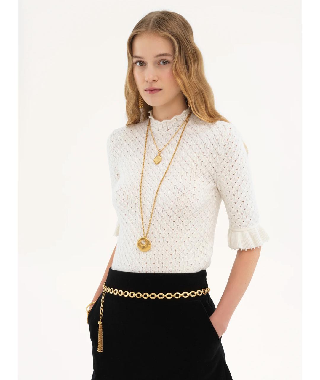 CHLOE Белый шерстяной джемпер / свитер, фото 3