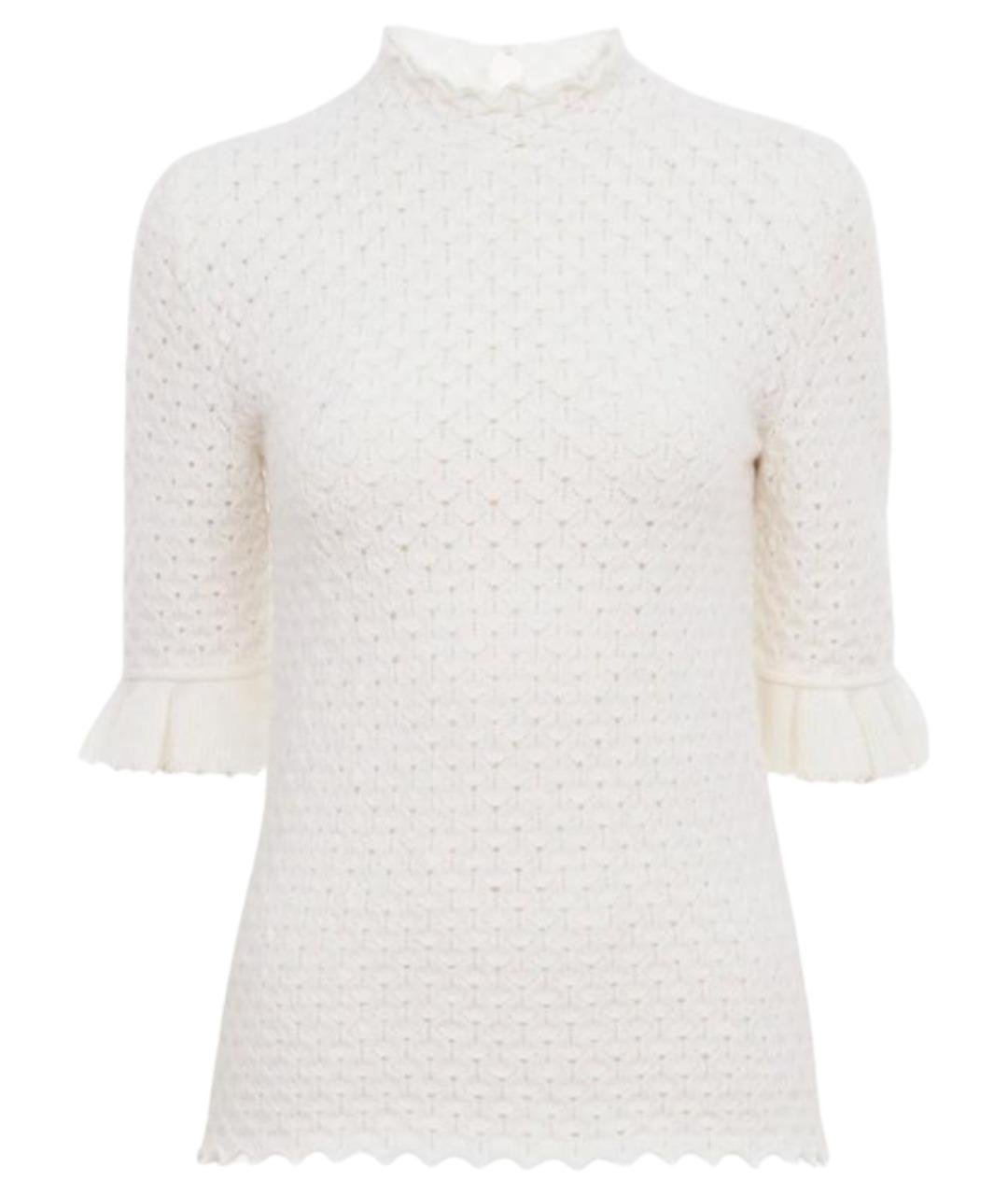 CHLOE Белый шерстяной джемпер / свитер, фото 1