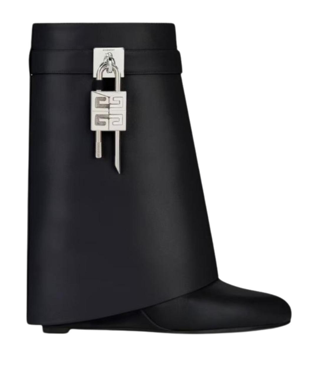 GIVENCHY Черные кожаные ботинки, фото 1