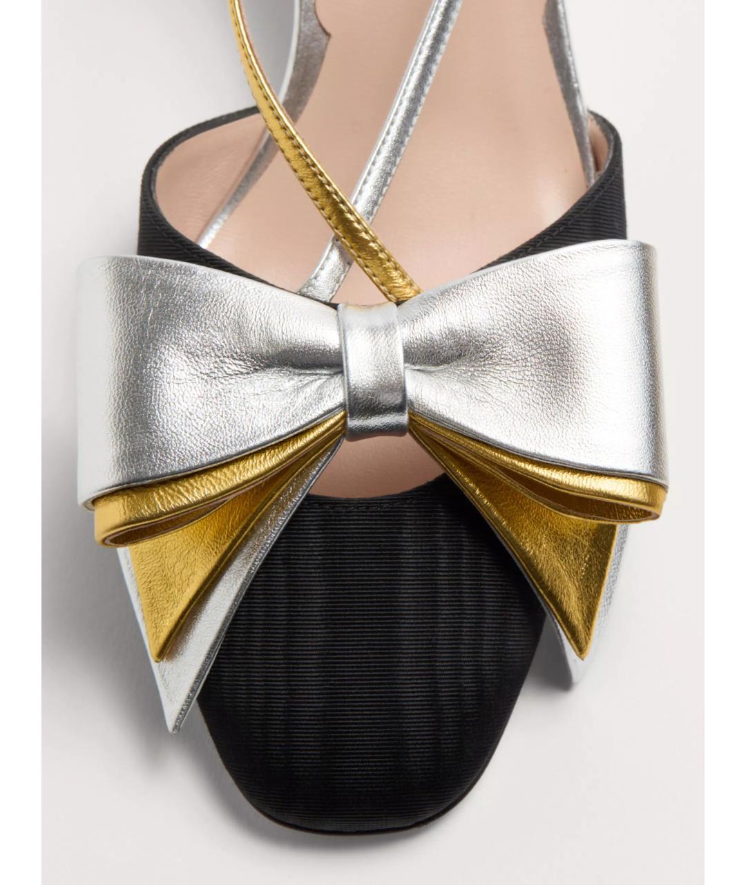 VALENTINO Черные текстильные туфли, фото 4