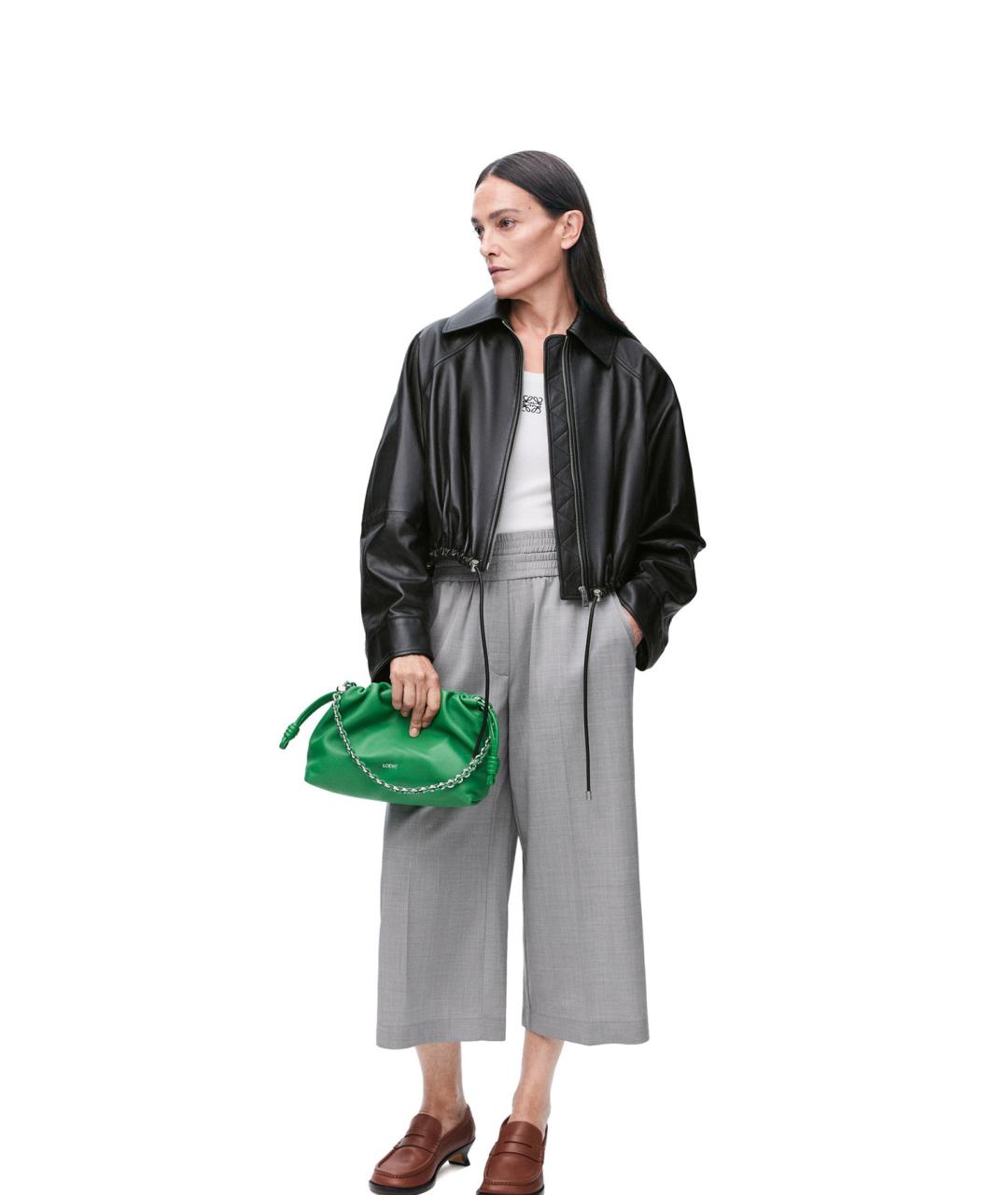 LOEWE Серые шерстяные кюлоты, фото 2