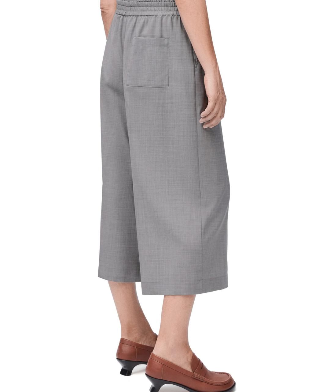 LOEWE Серые шерстяные кюлоты, фото 4