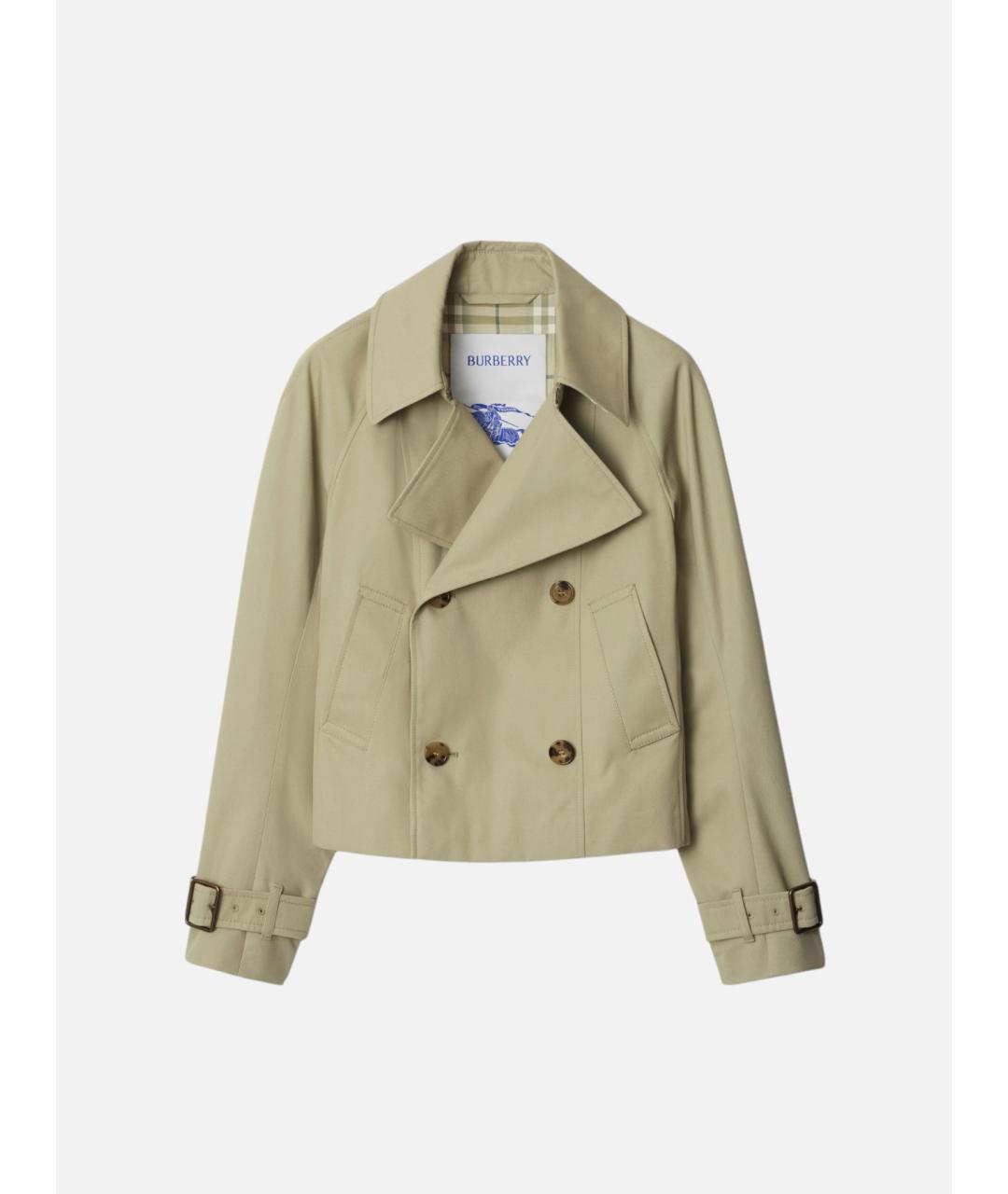 BURBERRY Хаки полиэстеровый тренч/плащ, фото 7