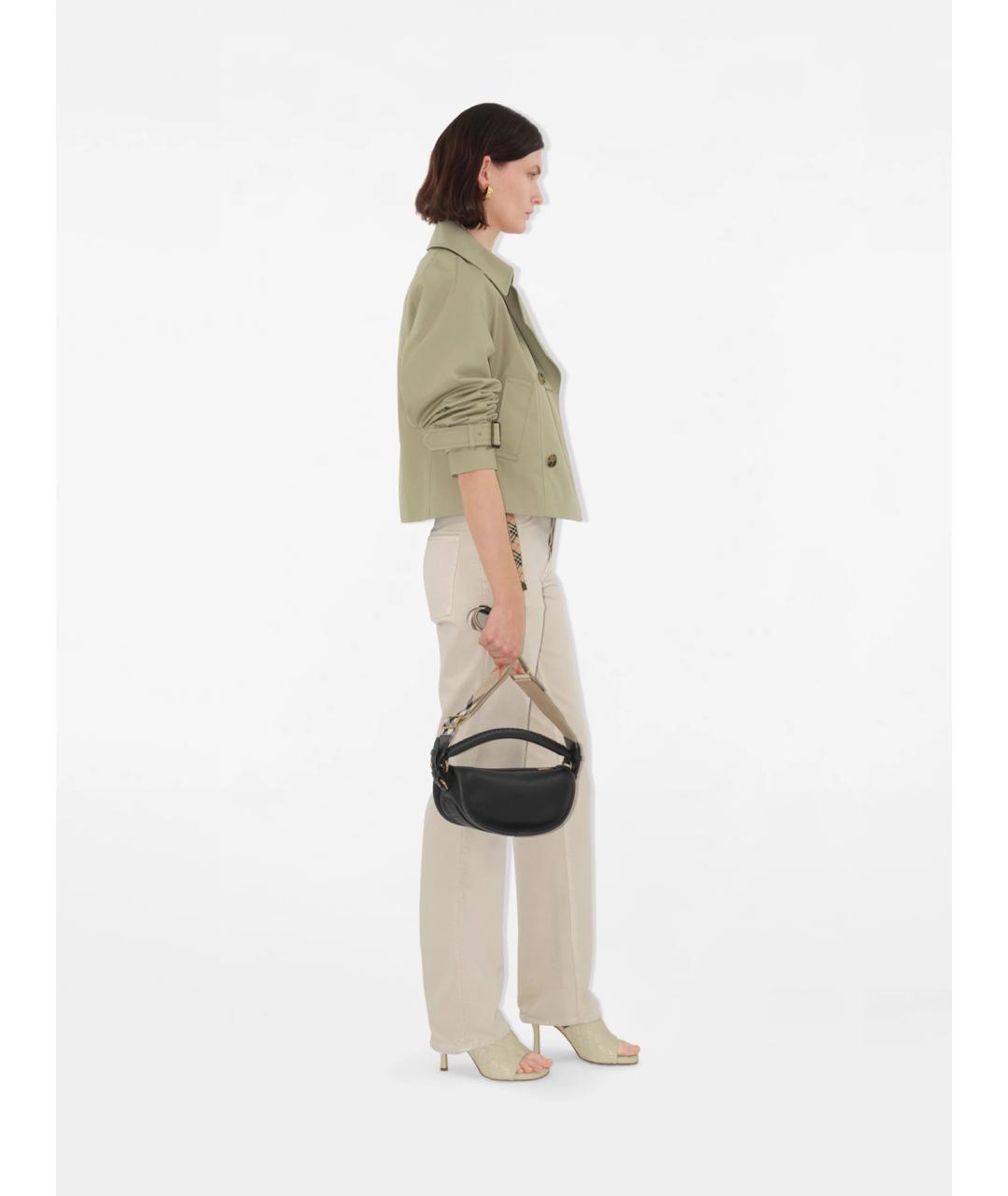 BURBERRY Хаки полиэстеровый тренч/плащ, фото 3