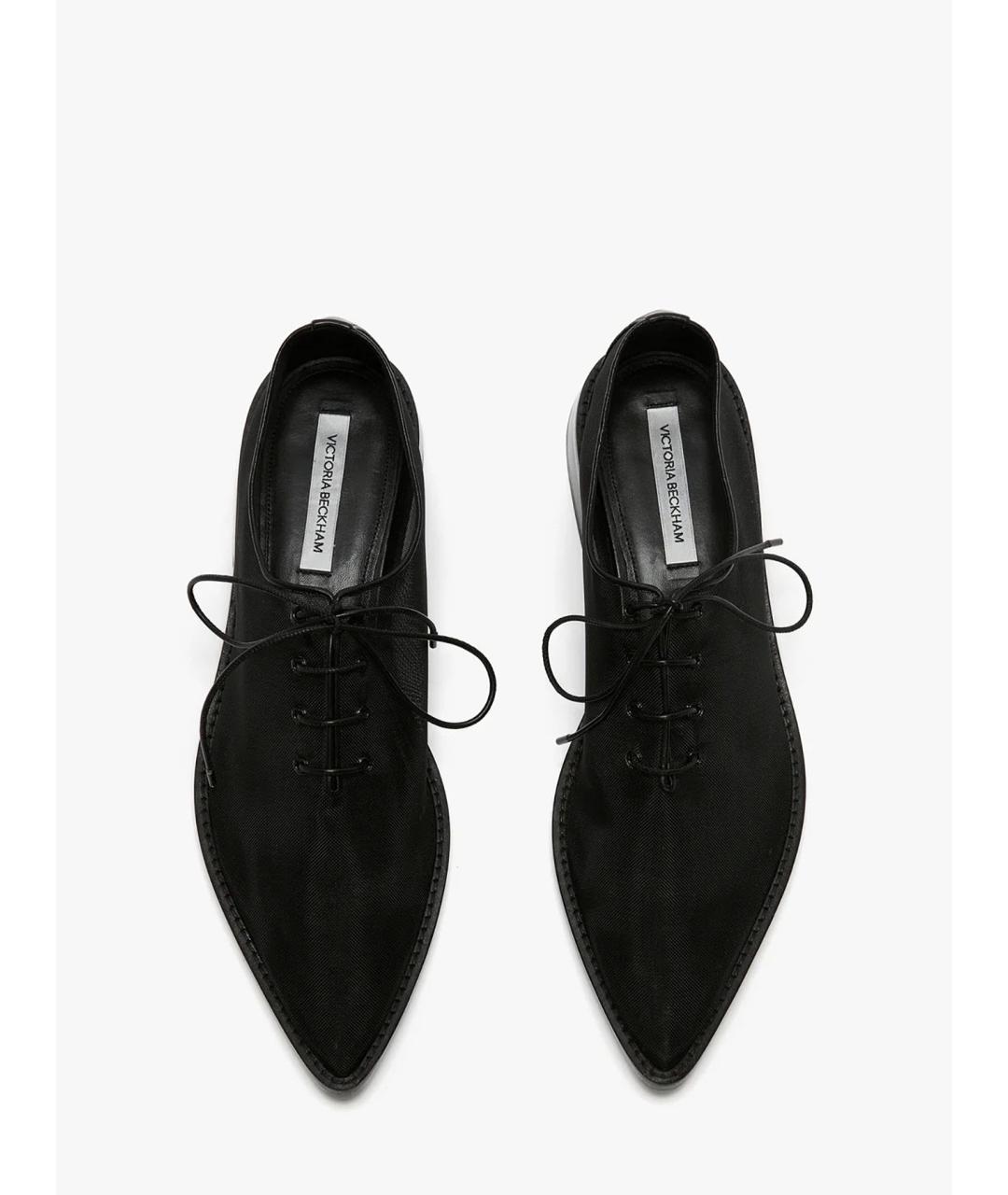 VICTORIA BECKHAM Черные текстильные ботинки, фото 5