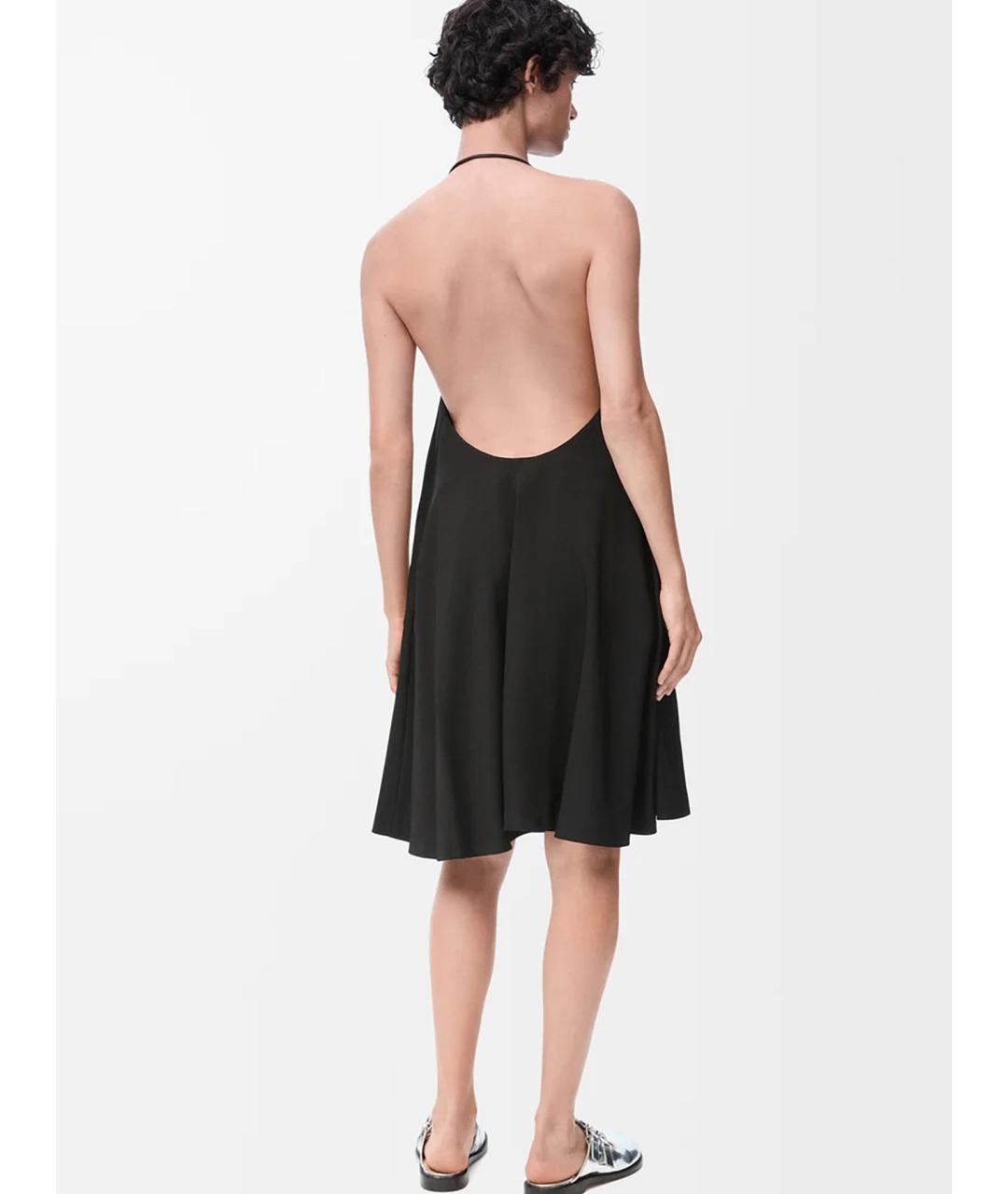 LOEWE Черное вискозное коктейльное платье, фото 4