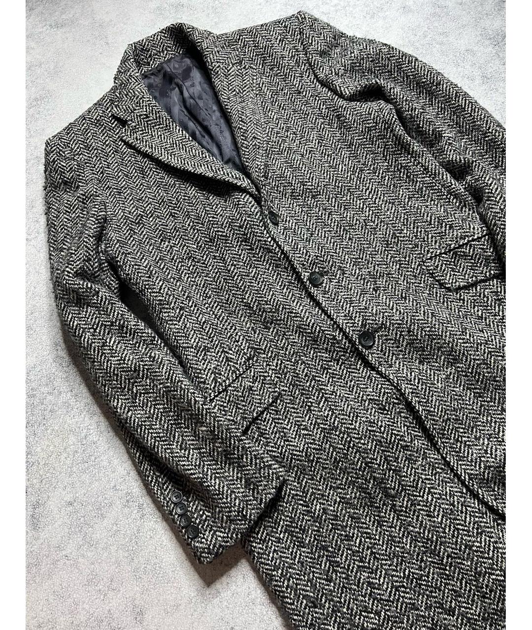 DOLCE&GABBANA Серое шерстяное пальто, фото 6