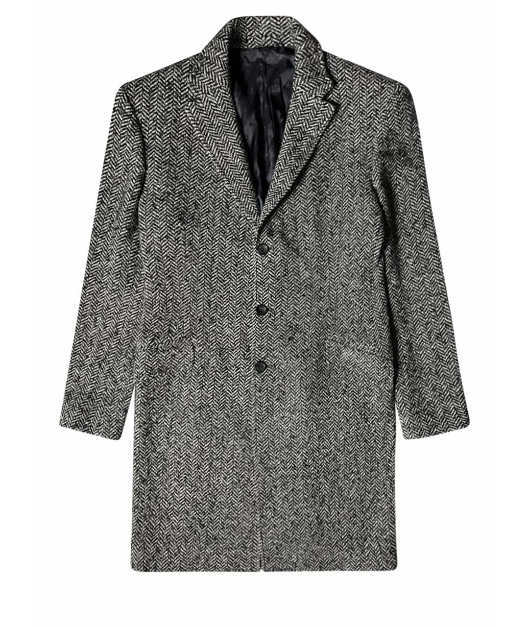 DOLCE&GABBANA Серое шерстяное пальто, фото 1