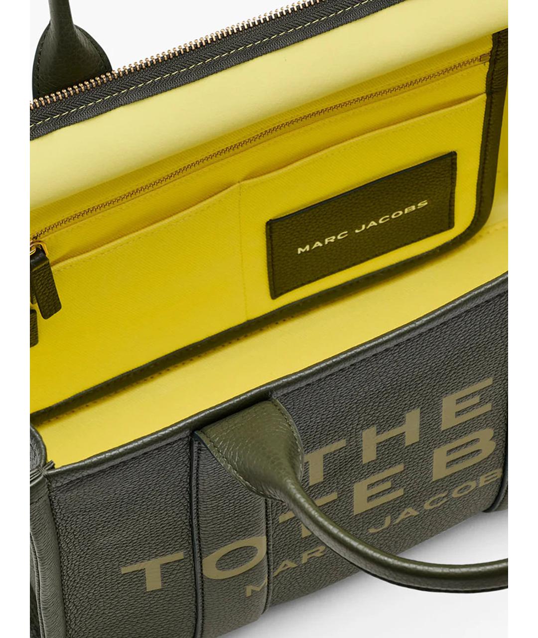 MARC JACOBS Зеленая кожаная сумка тоут, фото 3