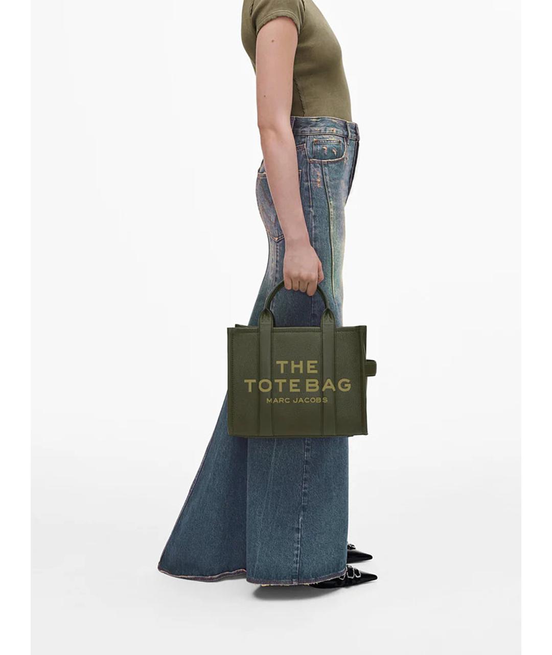 MARC JACOBS Зеленая кожаная сумка тоут, фото 5