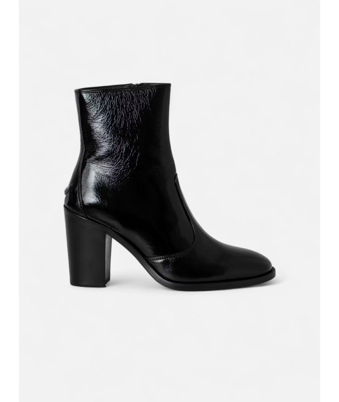 ZADIG & VOLTAIRE Черные кожаные ботильоны, фото 6