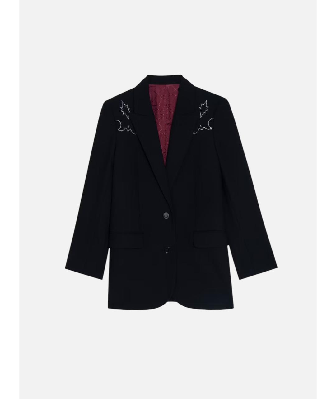 ZADIG & VOLTAIRE Черный полиэстеровый жакет/пиджак, фото 8