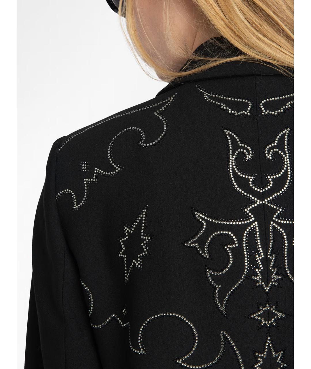 ZADIG & VOLTAIRE Черный полиэстеровый жакет/пиджак, фото 7