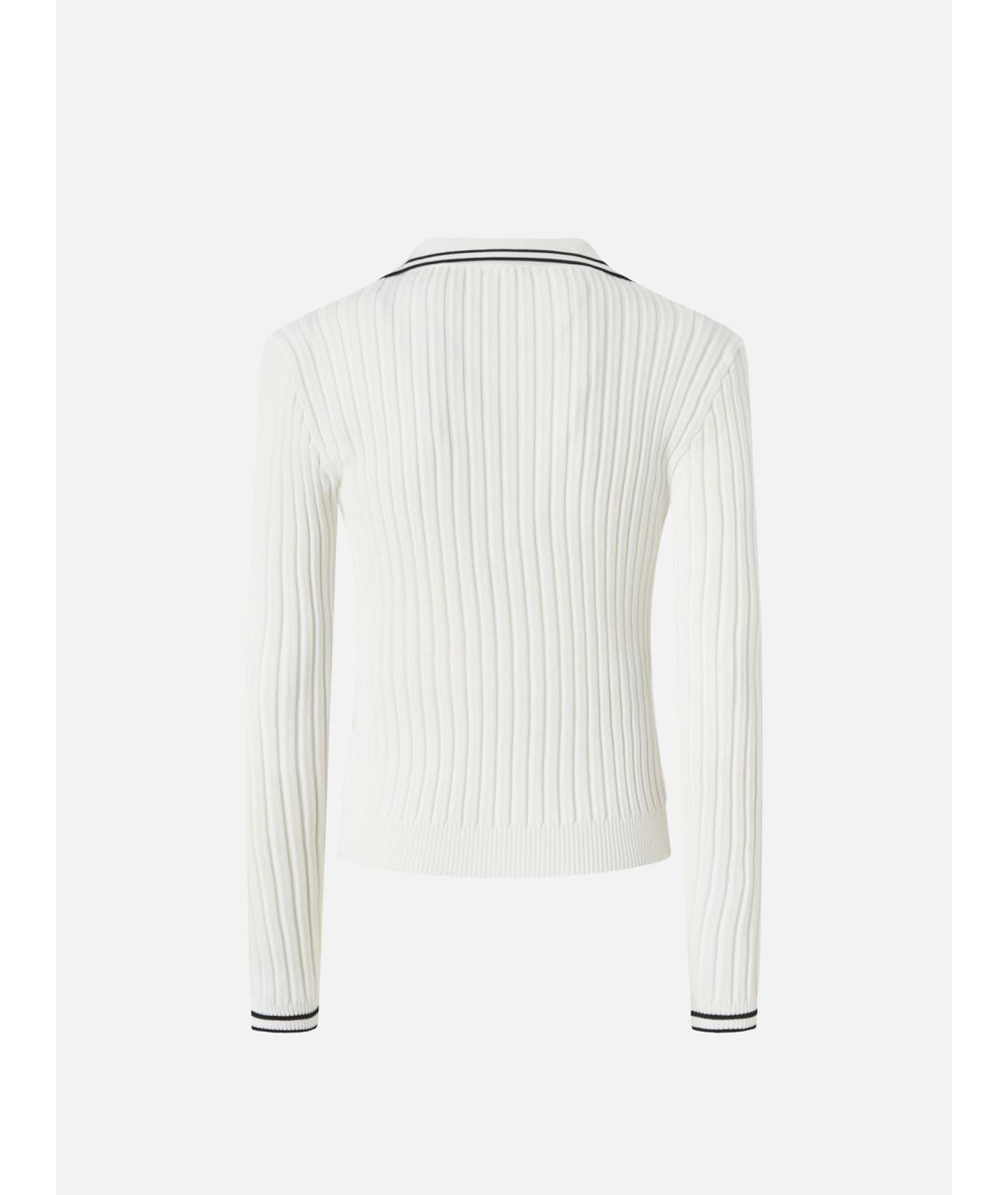 PINKO Белый вискозный джемпер / свитер, фото 2