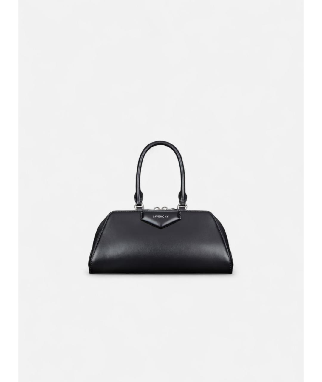 GIVENCHY Черная кожаная сумка тоут, фото 5