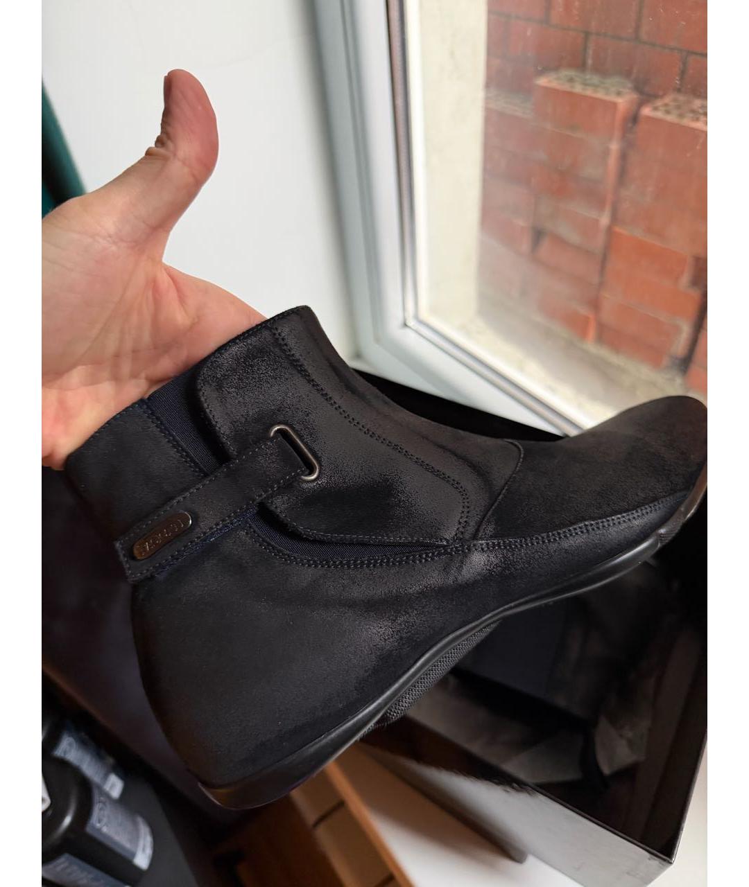 CESARE PACIOTTI Черные замшевые высокие ботинки, фото 2