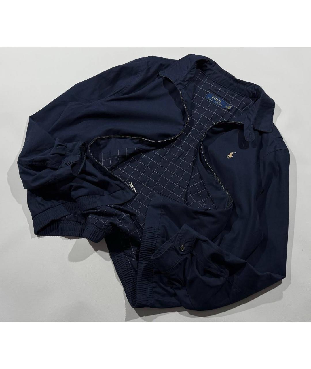 POLO RALPH LAUREN Темно-синяя хлопковая куртка, фото 2