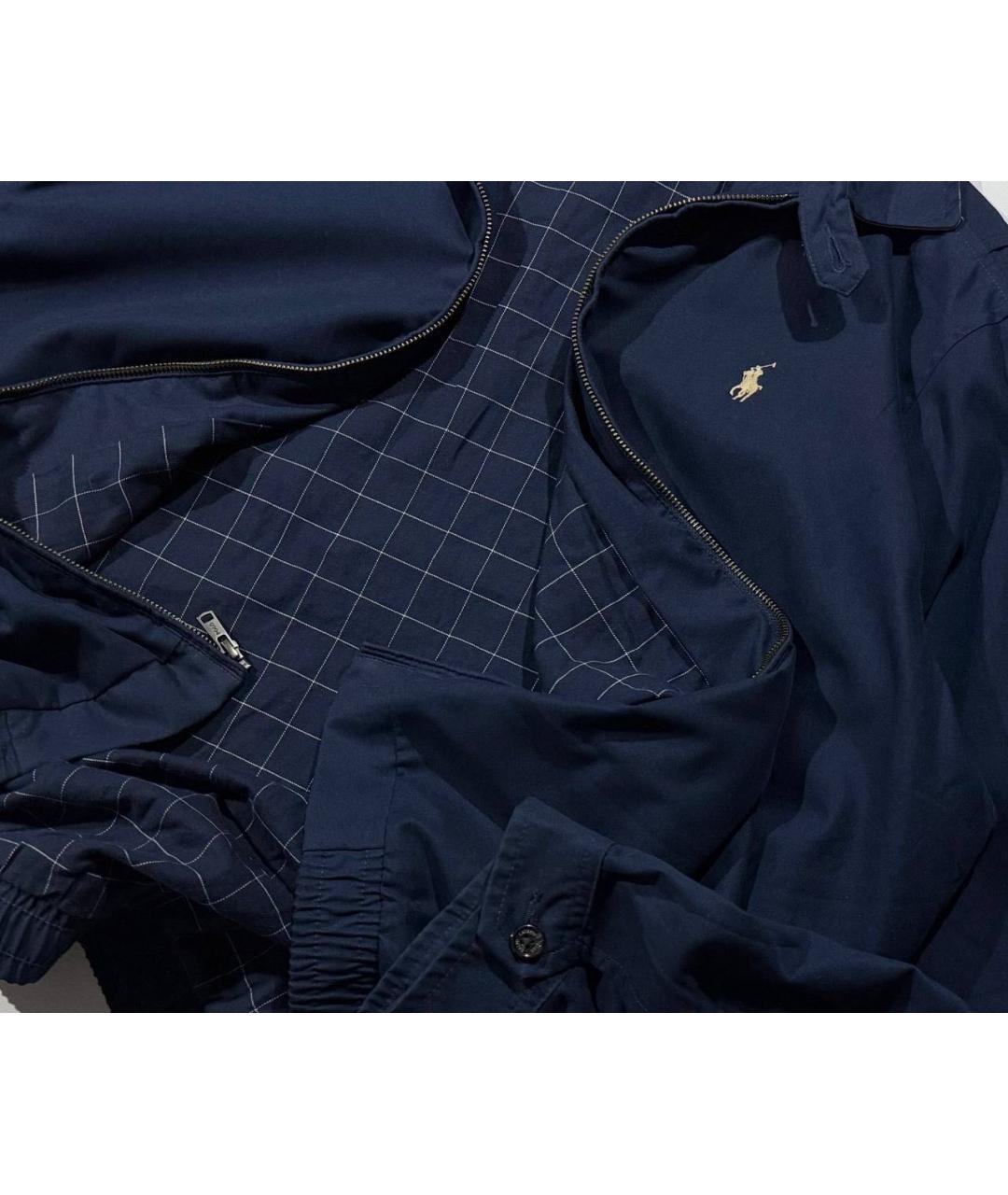 POLO RALPH LAUREN Темно-синяя хлопковая куртка, фото 4