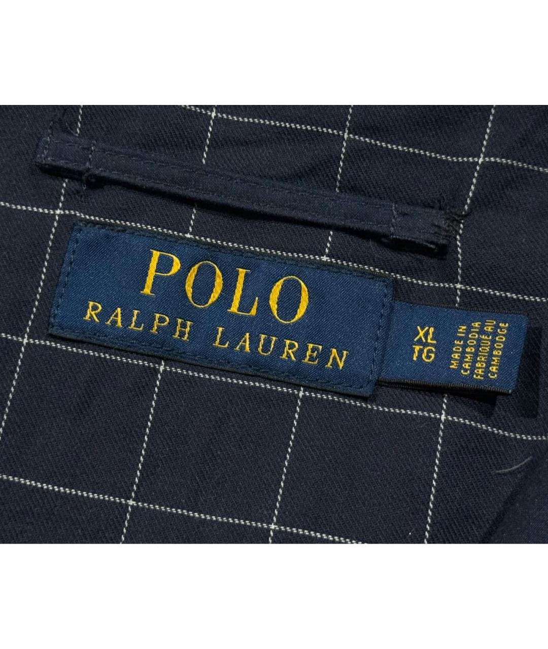 POLO RALPH LAUREN Темно-синяя хлопковая куртка, фото 7
