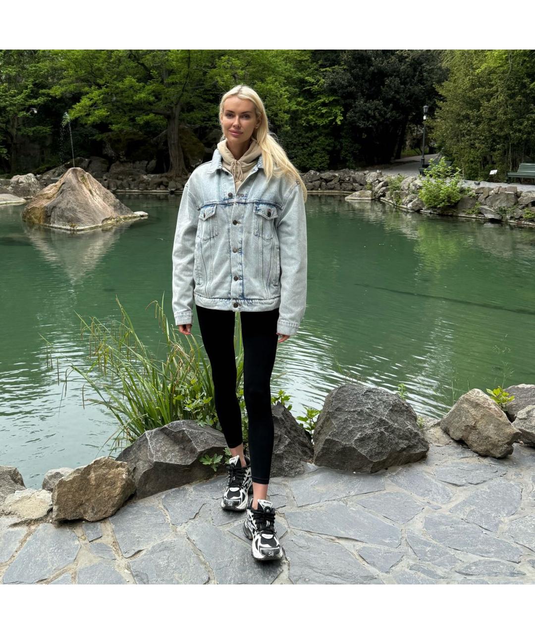 BALENCIAGA Голубая деним куртка, фото 3