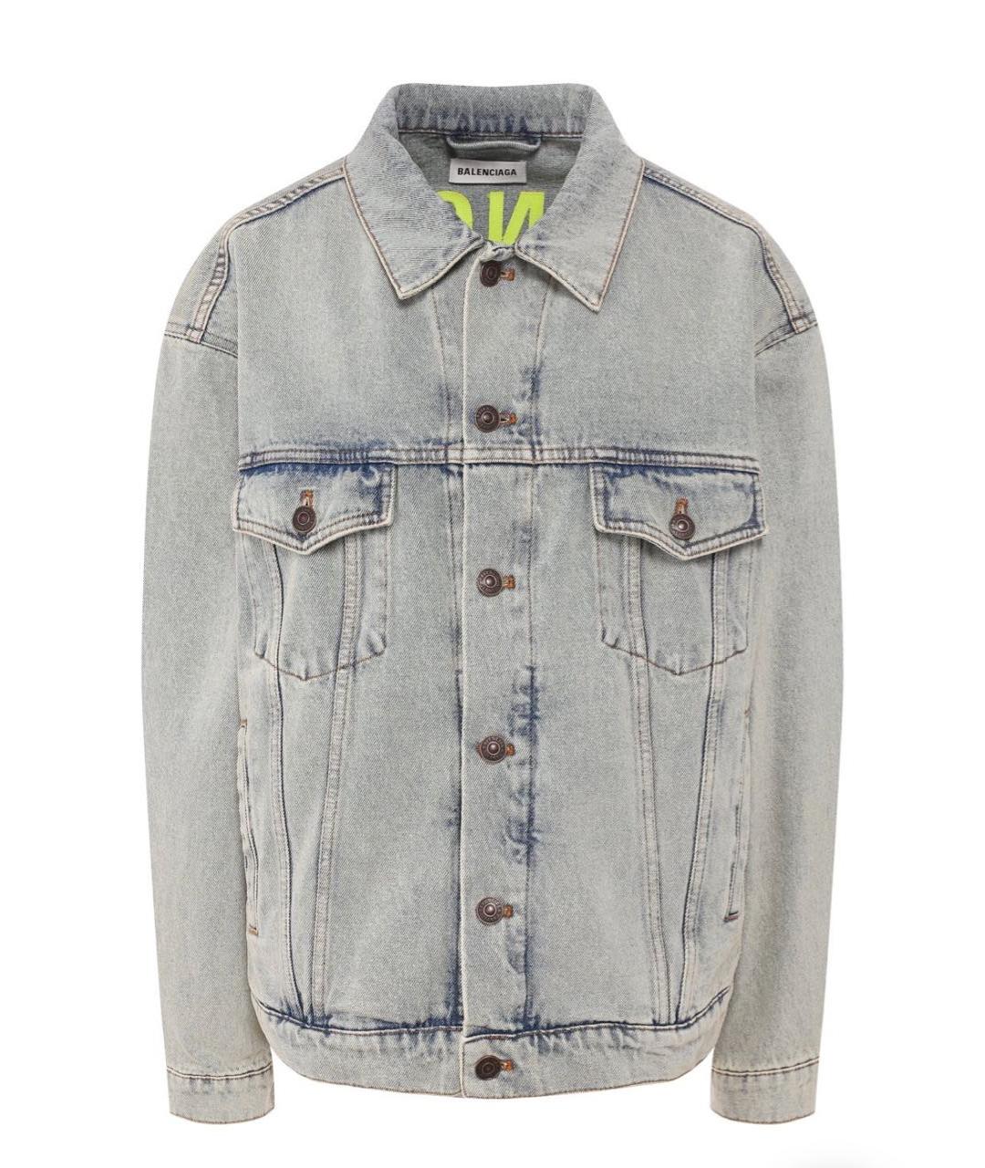 BALENCIAGA Голубая деним куртка, фото 5