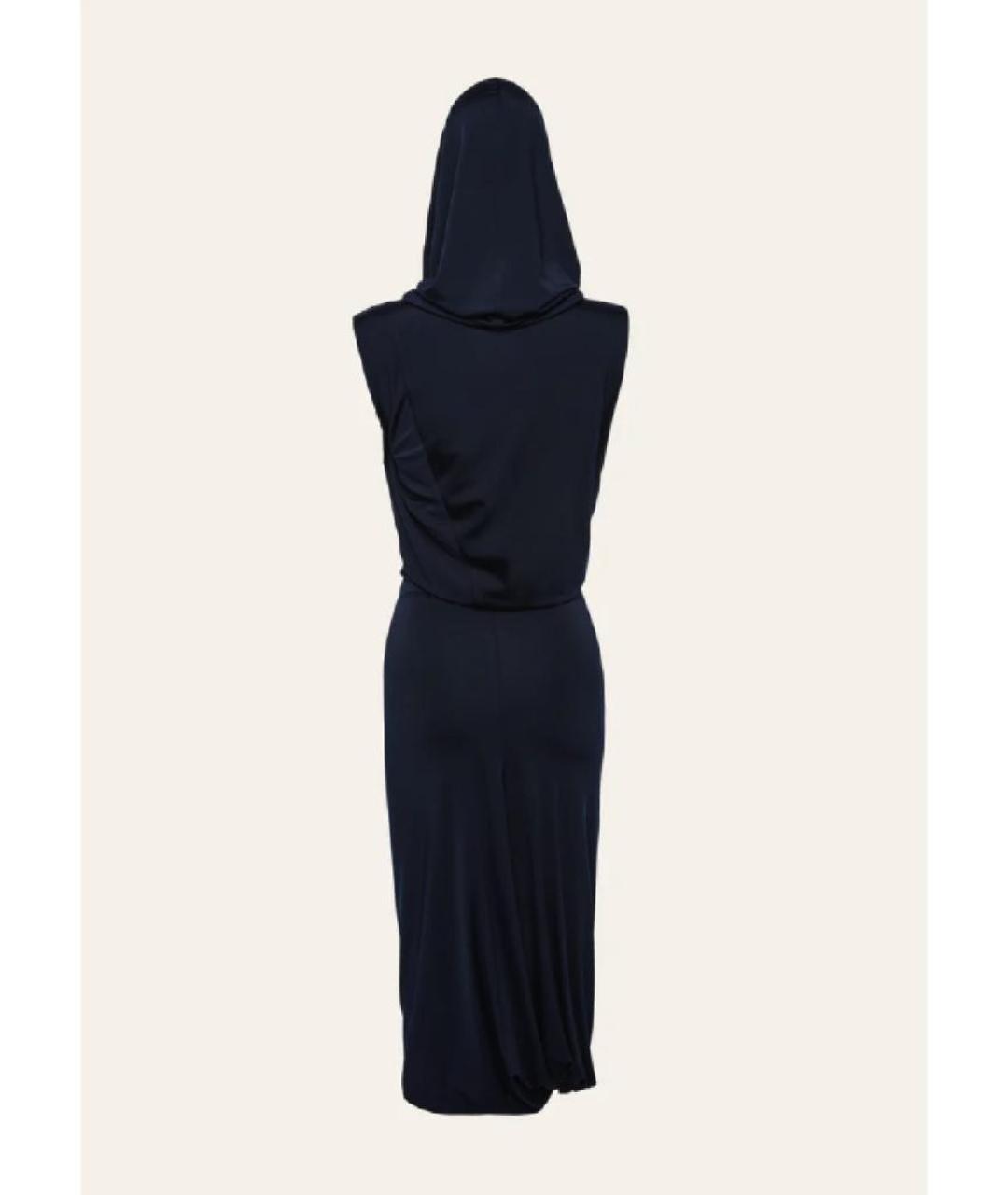 MAGDA BUTRYM Синее вискозное повседневное платье, фото 2