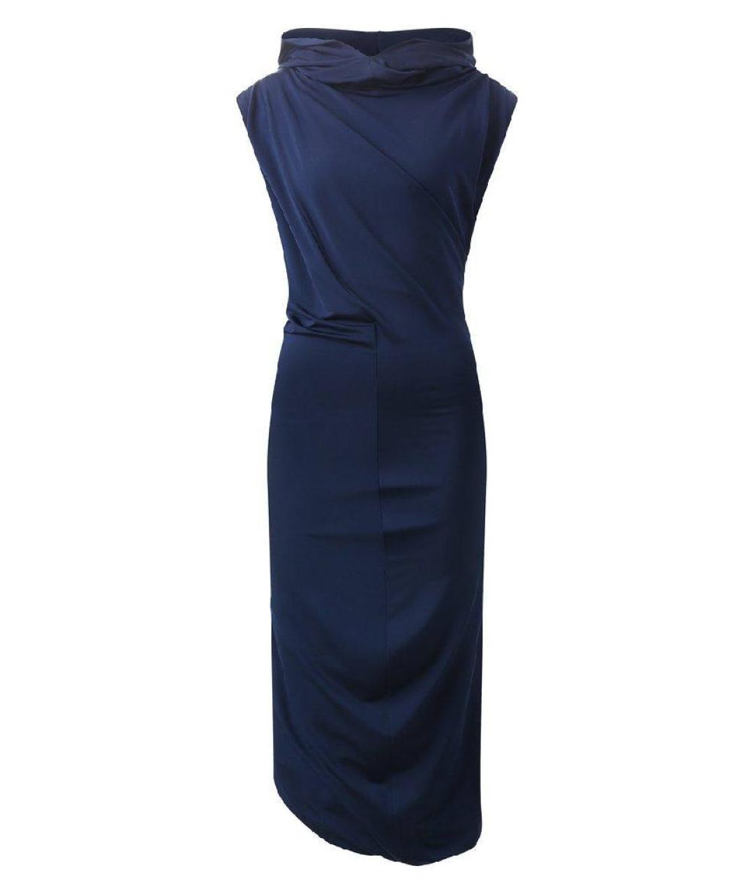 MAGDA BUTRYM Синее вискозное повседневное платье, фото 1