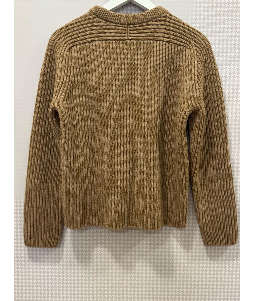 SAINT LAURENT Бежевый шерстяной джемпер / свитер, фото 2