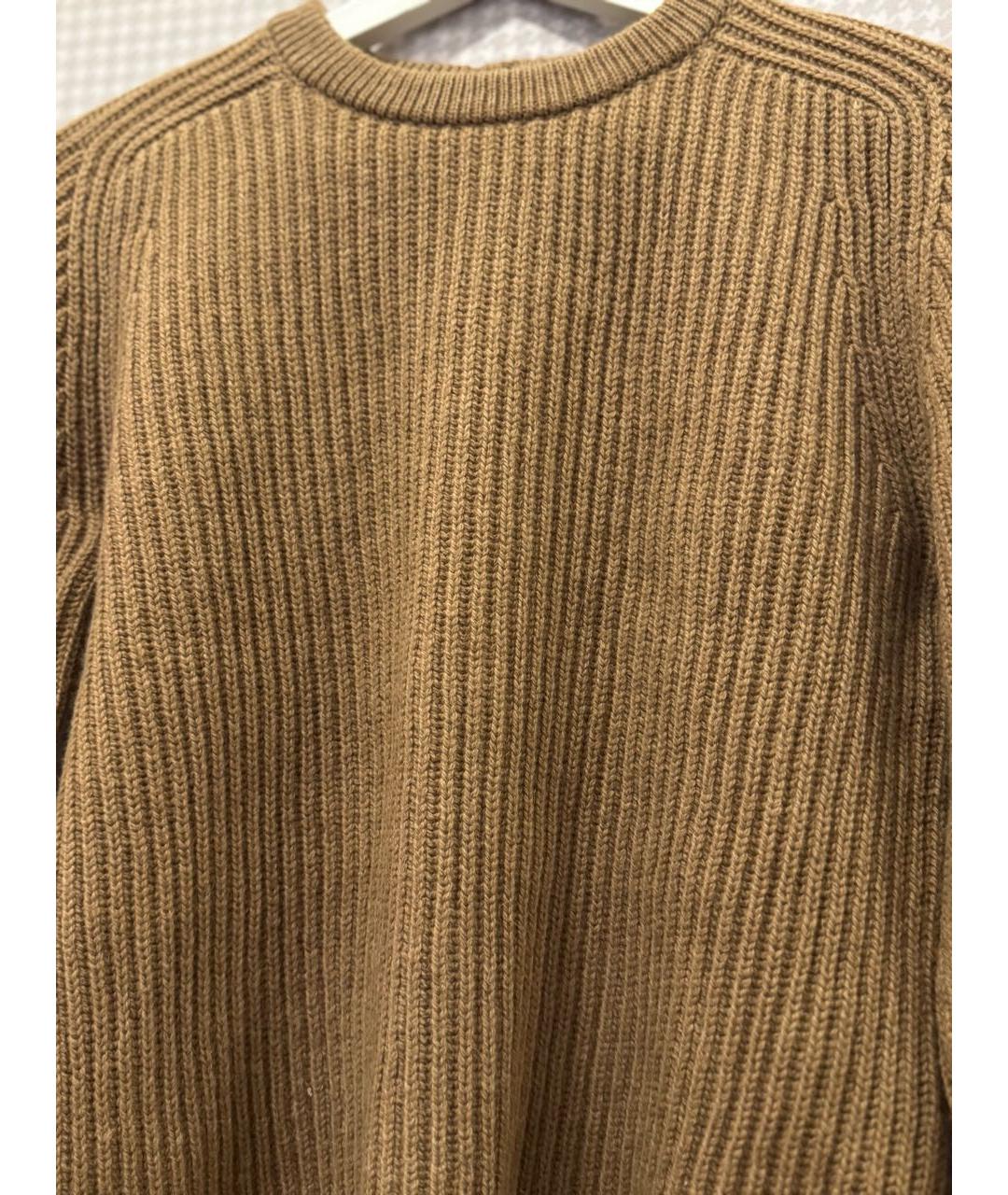 SAINT LAURENT Бежевый шерстяной джемпер / свитер, фото 4