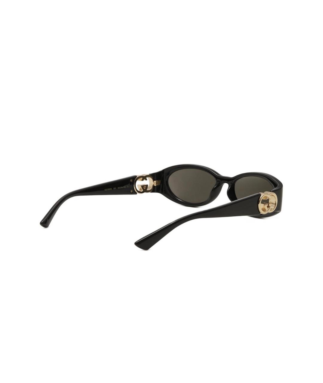 GUCCI Черные пластиковые солнцезащитные очки, фото 3