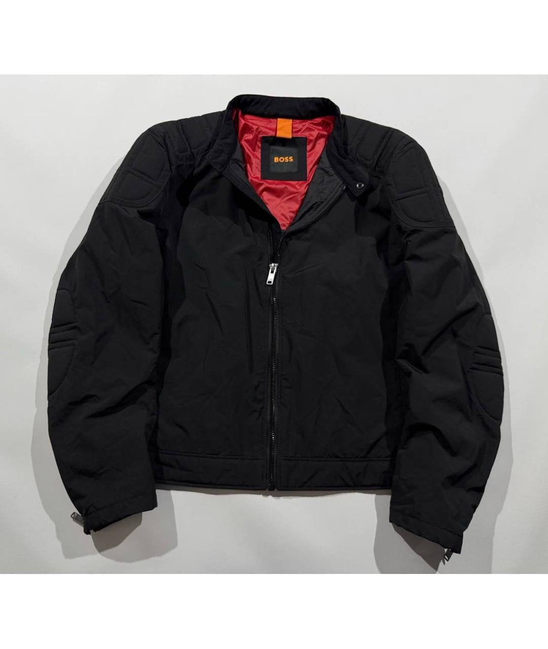 HUGO BOSS Черная полиуретановая куртка, фото 8