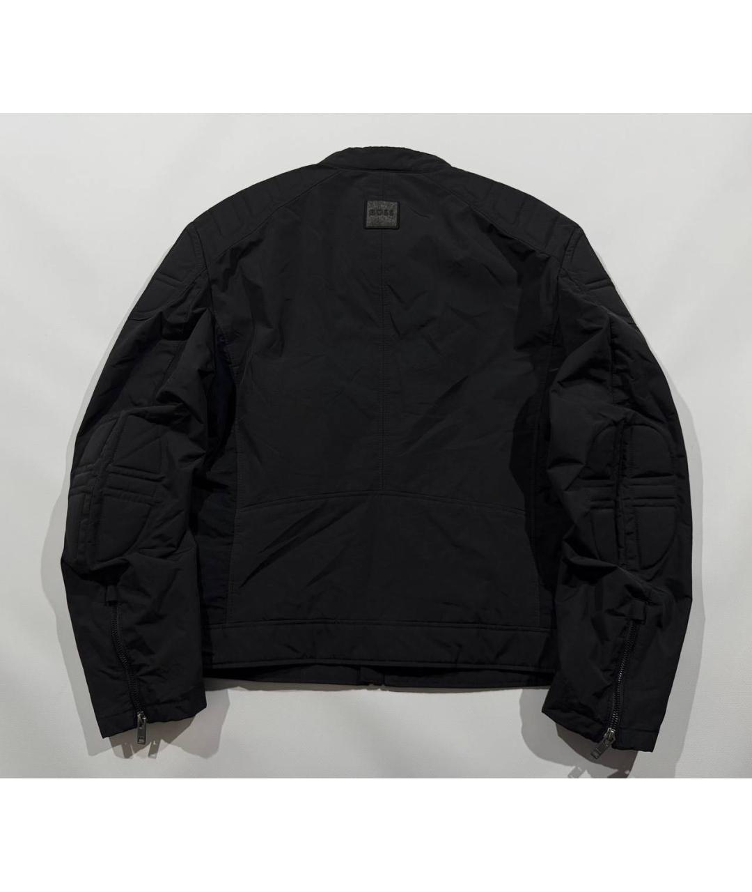 HUGO BOSS Черная полиуретановая куртка, фото 2