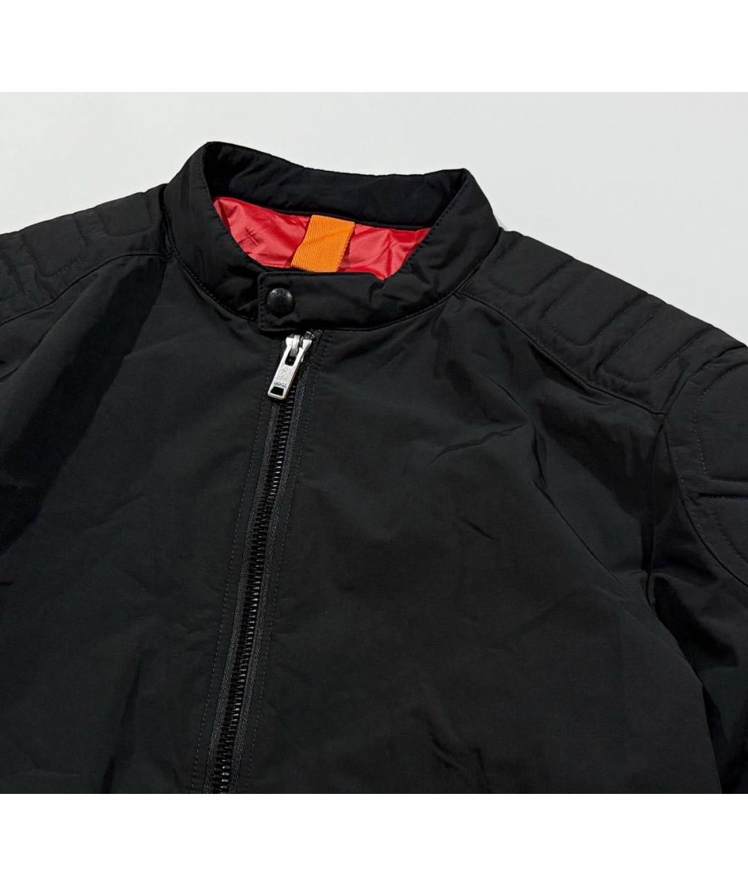 HUGO BOSS Черная полиуретановая куртка, фото 3