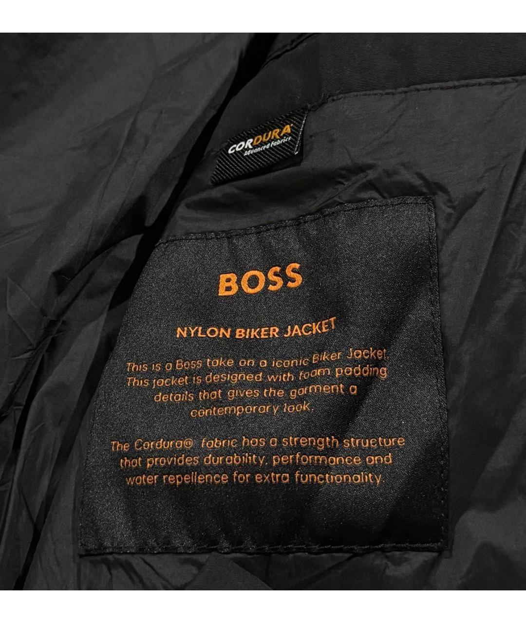 HUGO BOSS Черная полиуретановая куртка, фото 6