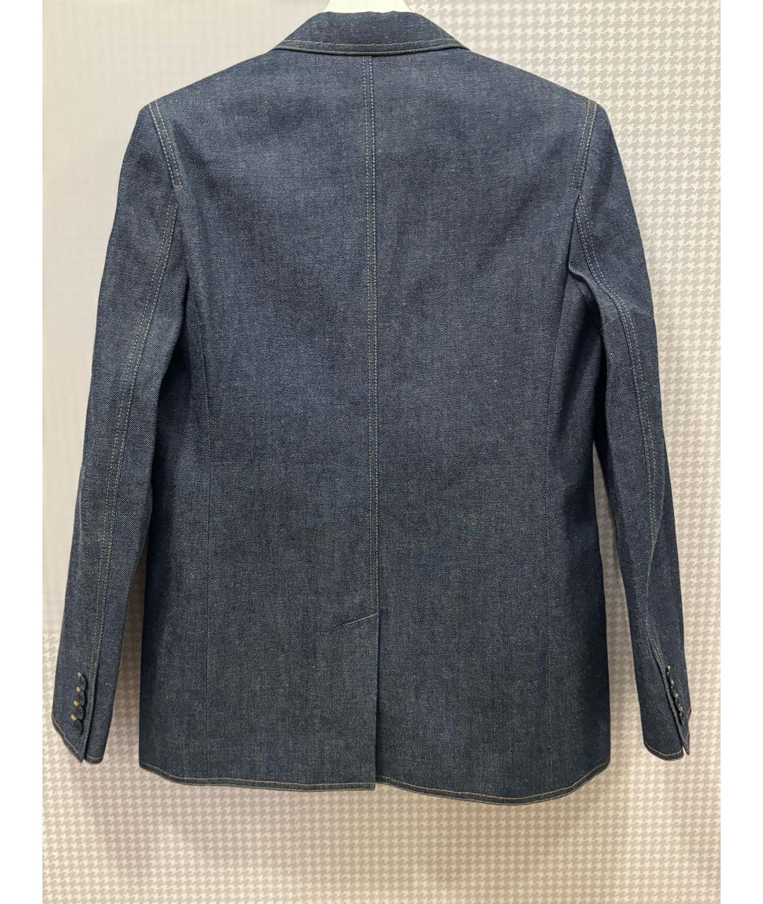 SAINT LAURENT Синий деним жакет/пиджак, фото 2