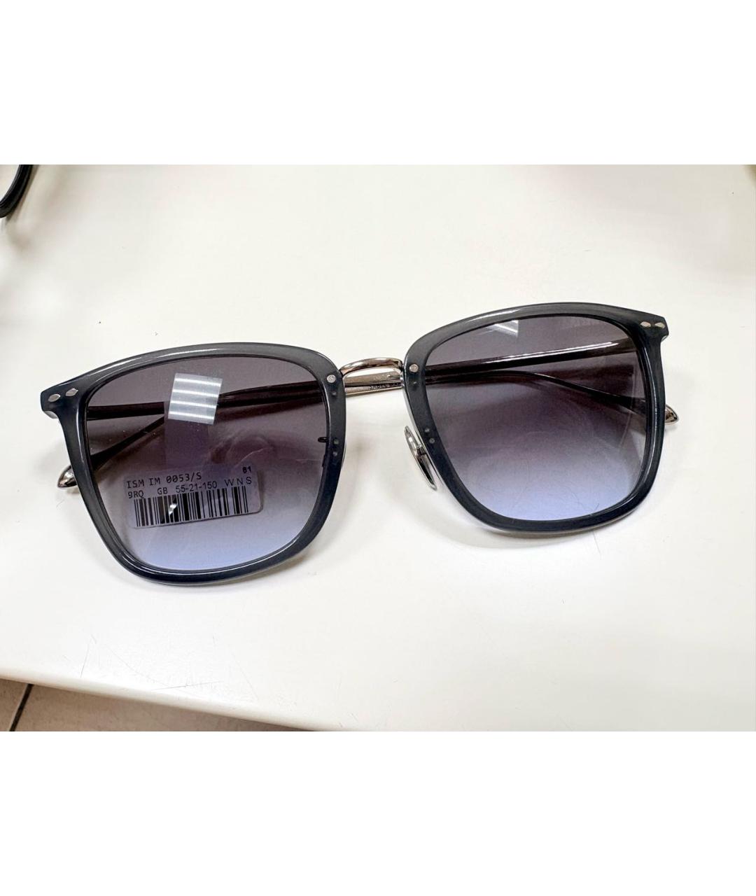 ISABEL MARANT Серые пластиковые солнцезащитные очки, фото 8