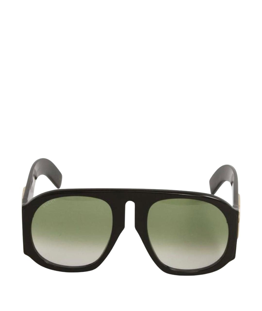 GUCCI Черные пластиковые солнцезащитные очки, фото 1